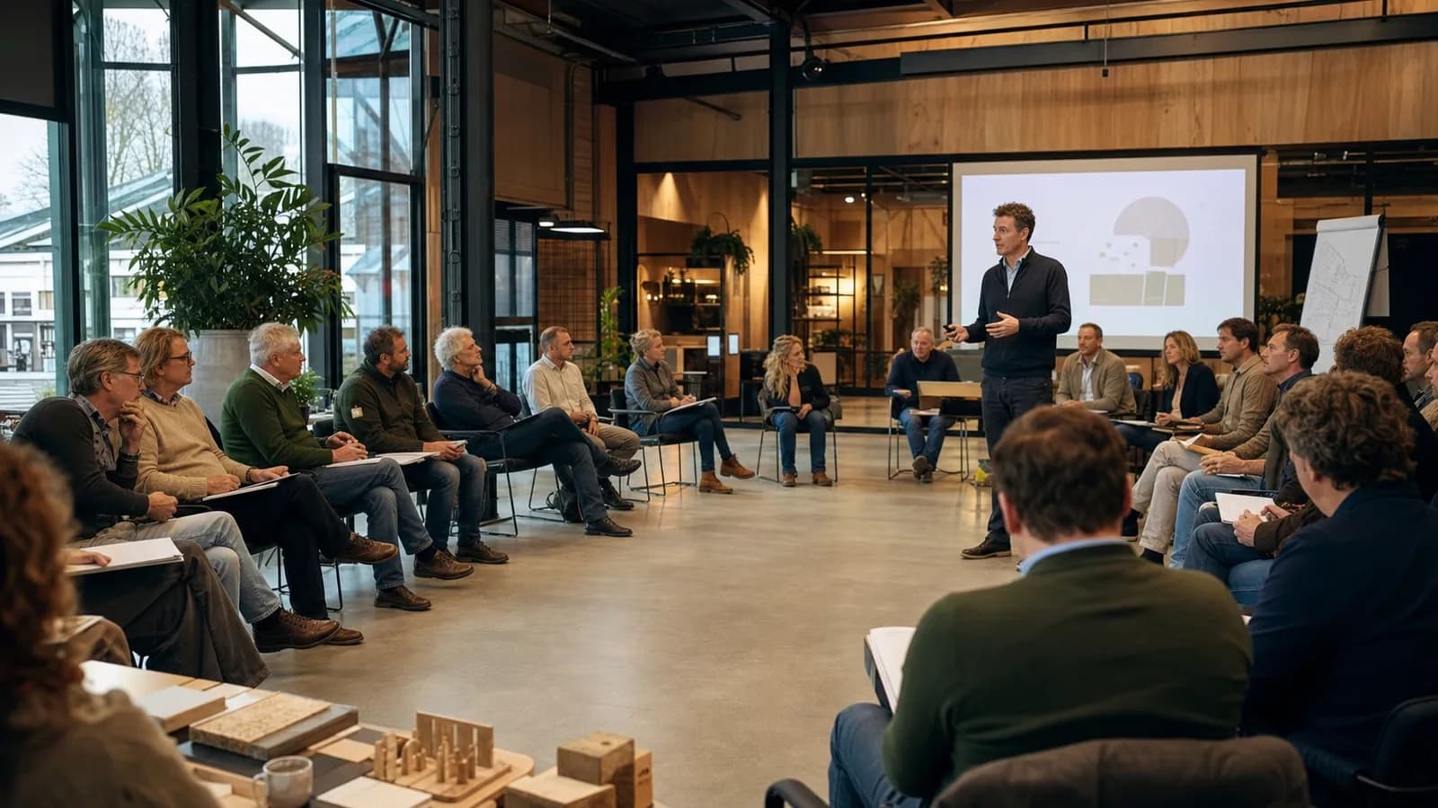 Bouwprofessionals werken samen